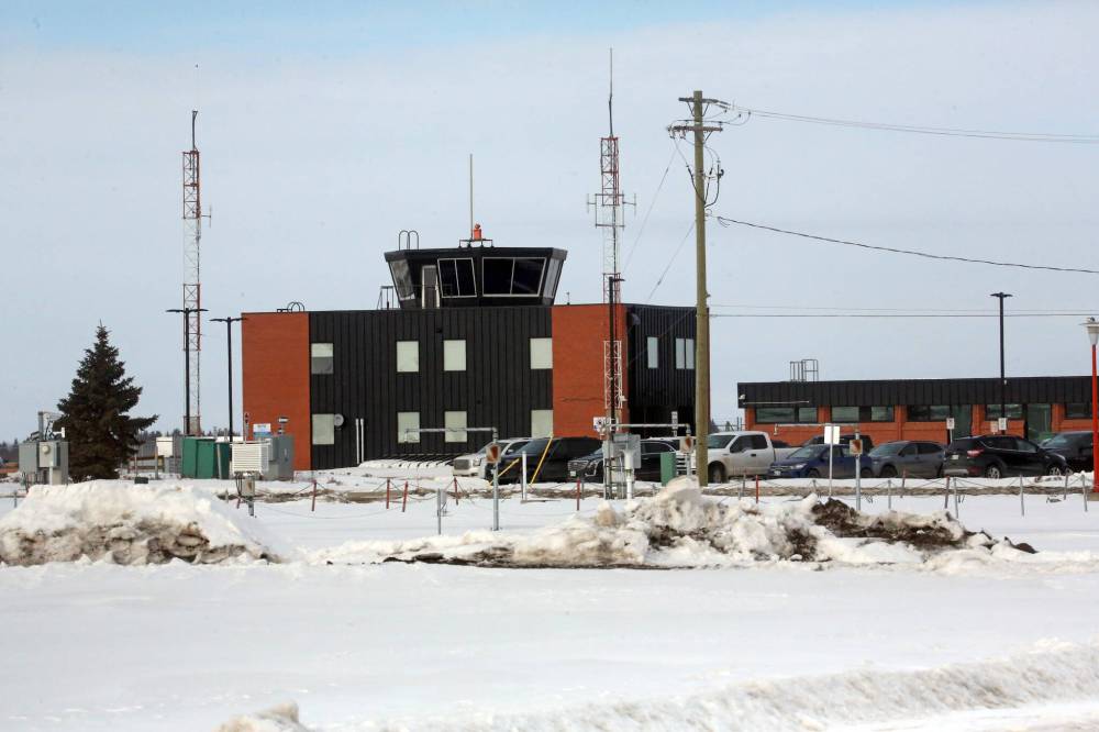 The control tower of the Brandon Municipal Airport, as seen last year. Brandon Municipal Airport manager Greg Brown said at Tuesday's city council meeting that the airport has seen
