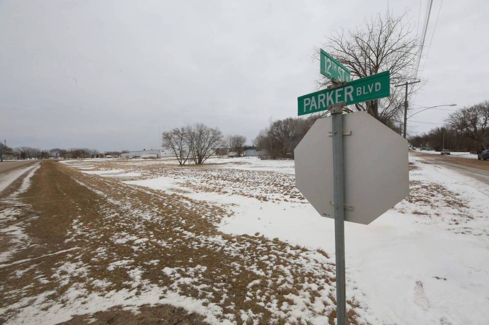 The open lot on 12th Street North and Parker Boulevard in Brandon, as seen on Friday. (Matt Goerzen/The Brandon Sun)