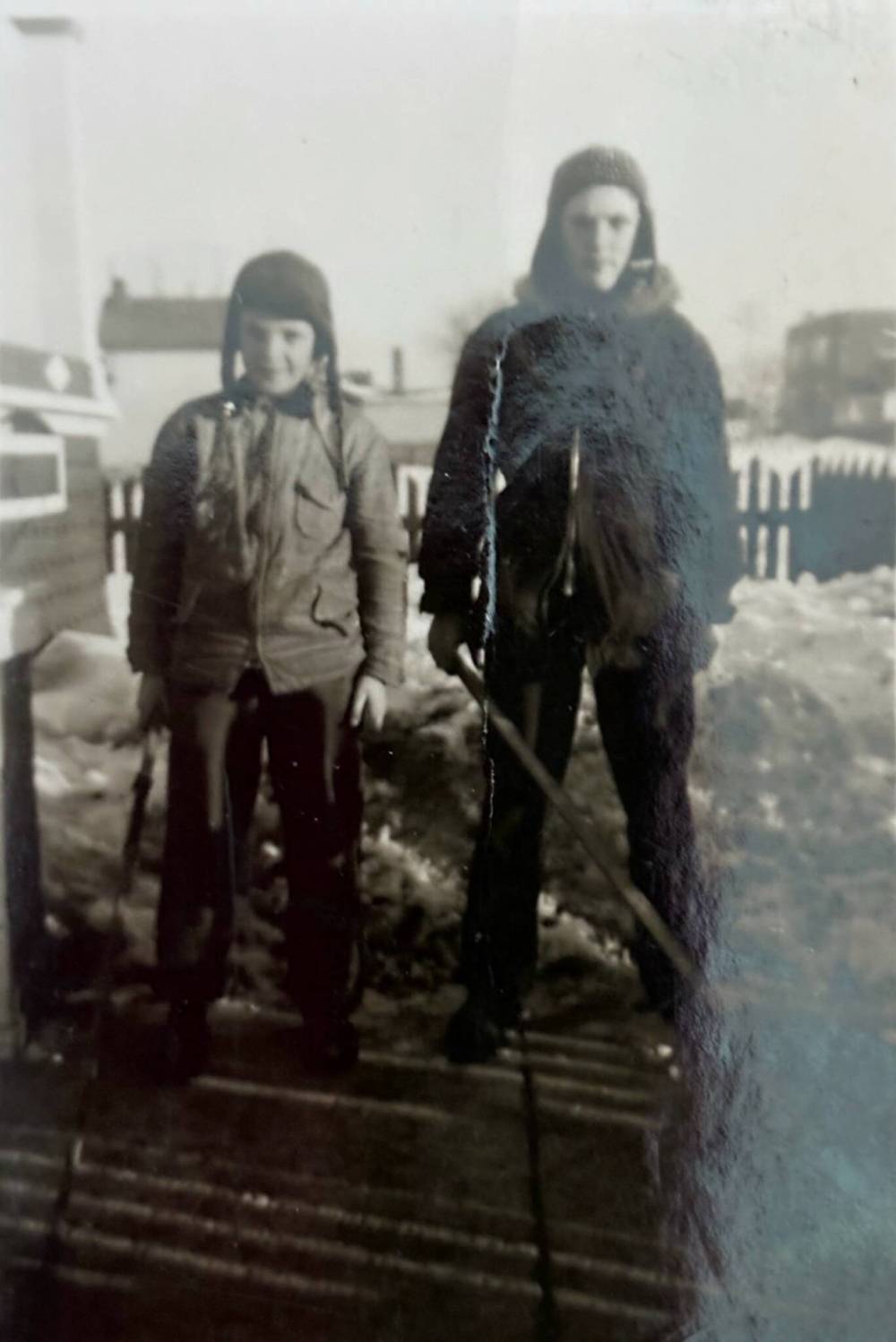 Glen Lawson and his older brother Gord are shown in an undated family photo. (Submitted)