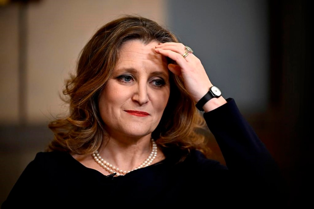 Capital gains tax changes not included in Freeland’s motion to