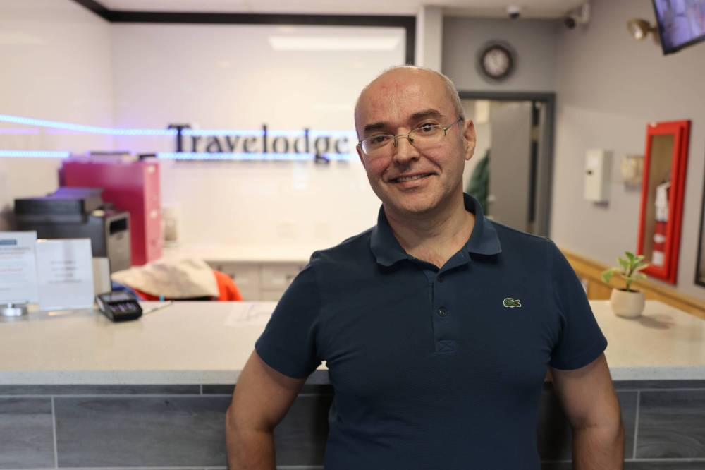 Travelodge by Wyndham Brandon general manager Alexey Volosnikov says the hotel expects a 15 per cent increase in business compared to last summer. (Photos by Abiola Odutola/The Brandon Sun)