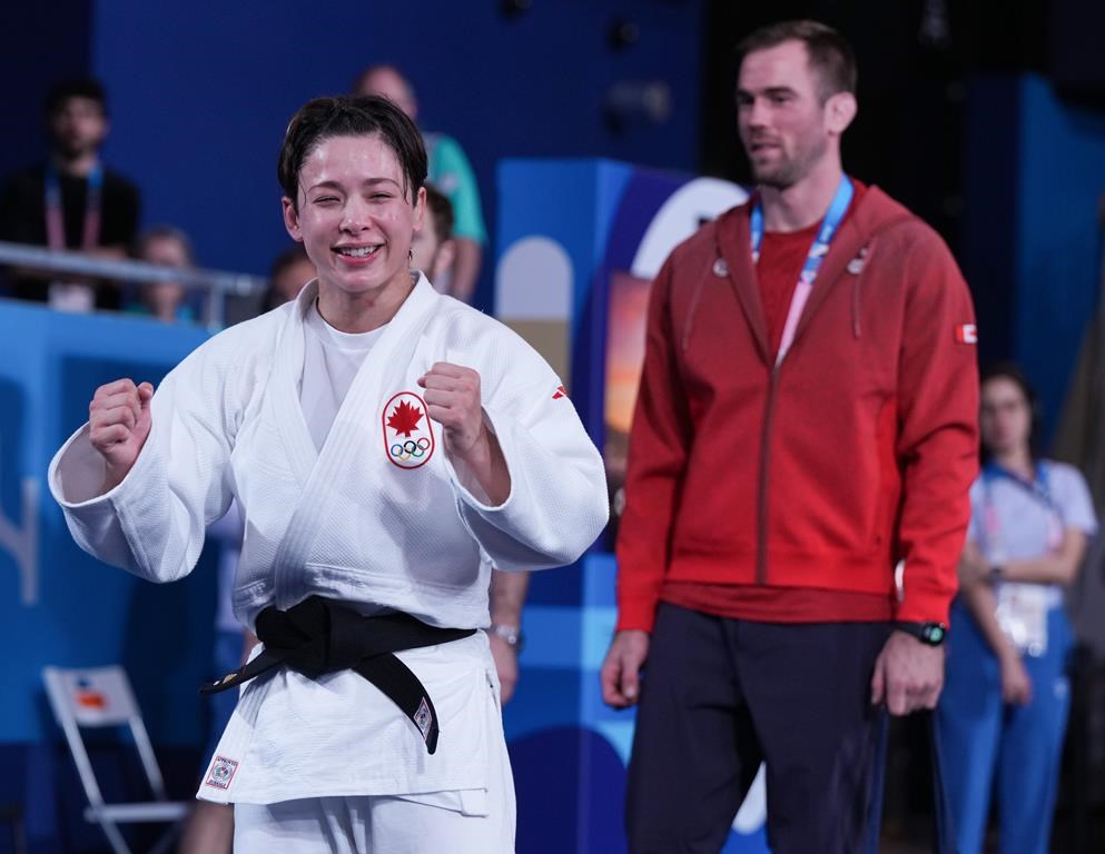 Judo champ Christa Deguchi claims Canada’s first gold of Paris Games