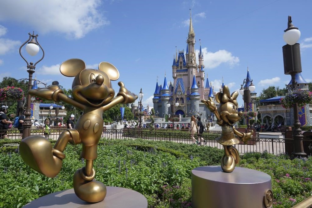 FILE - The Cinderella Castle is seen at the Magic Kingdom at Walt Disney World, July 14, 2023, in Lake Buena Vista, Fla. (AP Photo/John Raoux, File)