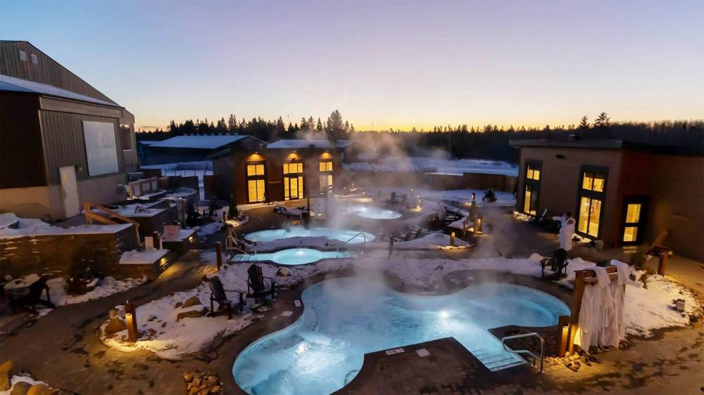 Elkhorn Resort Spa and Conference Centre is completing Klar So Nordic Spa’s final landscaping touches. The spa boasts saunas, hot tubs and a cold plunge. (Supplied)