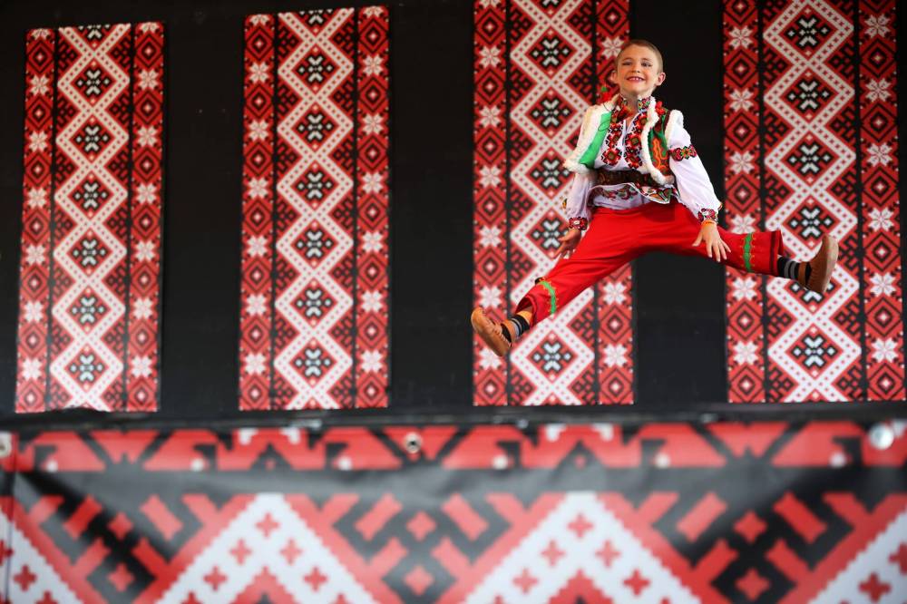 Gray performs in the Hutzul Solo Male 7-9 yrs category in the Talent Competition.