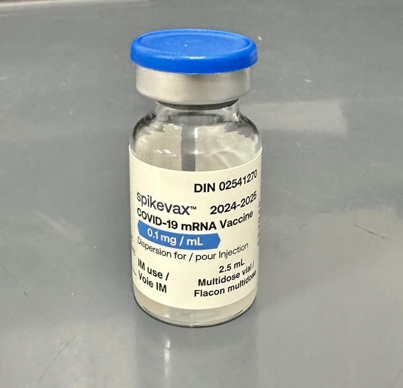 Health Canada has authorized Moderna's updated COVID-19 vaccine (shown) that protects against currently circulating variants of the virus. THE CANADIAN PRESS/HO-Moderna **MANDATORY CREDIT**