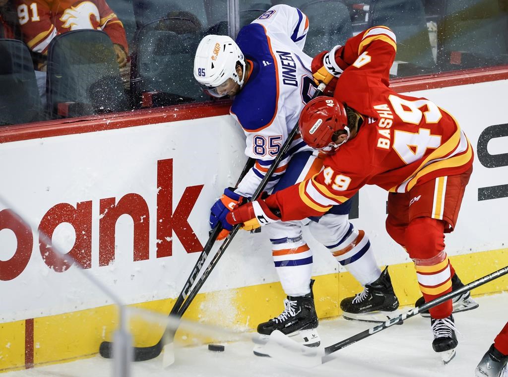 Flames sign forward Andrew Basha tothreeyear entrylevel contract