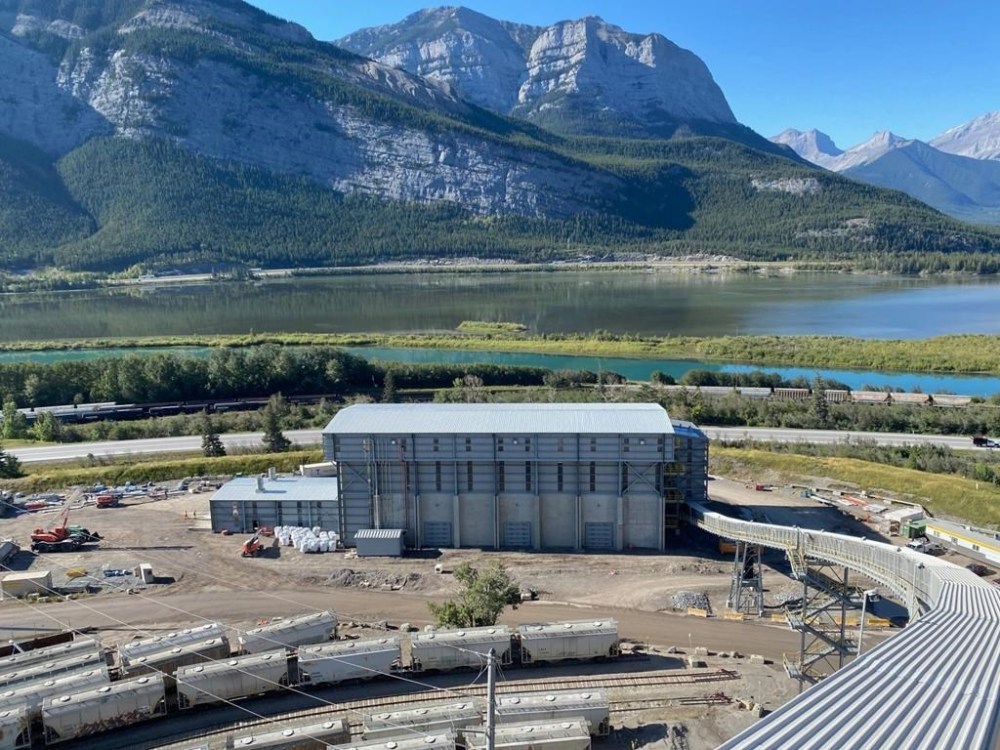 Cement producer Lafarge Canada has installed a new facility at its Exshaw, Alta. plant, shown in a handout photo, that will use construction waste to reduce the plant's reliance on fossil fuels. THE CANADIAN PRESS/HO-Lafrage Canada **MANDATORY CREDIT**