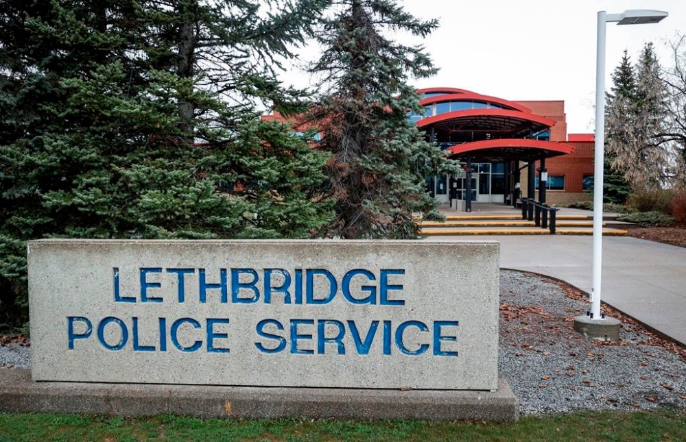 A police officer in Lethbridge, Alta. has received a reprimand for improperly accessing information on former NDP legislature member Shannon Phillips. Lethbridge Police Service headquarters is pictured in Lethbridge, Alta.,Tuesday, April 16, 2024. THE CANADIAN PRESS/Jeff McIntosh