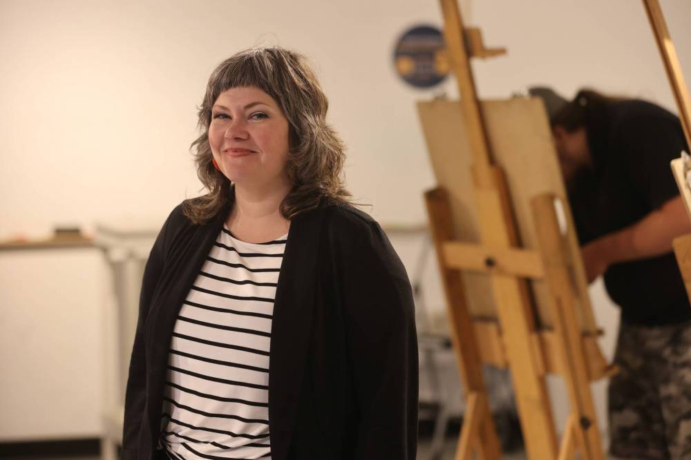 Brandon University art professor Lisa Wood says nude models provide her students with valuable experience to learn the structure and anatomy of the human body. (Abiola Odutola/The Brandon Sun)