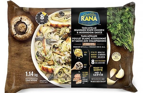 A nationwide recall has been issued for the Rana brand Tagliatelle Seasoned White Chicken & Mushroom Sauce, as shown in this Government of Canada handout image, due to possible listeria contamination. THE CANADIAN PRESS/HO-Government of Canada
*MANDATORY CREDIT *