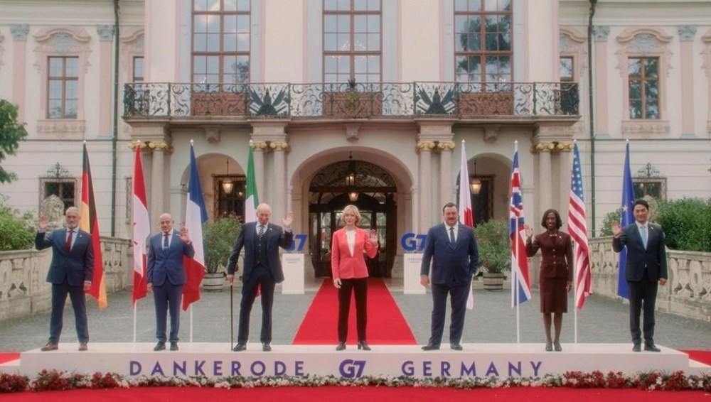 Actors including Cate Blanchett (centre) are shown in a handout photo for the film