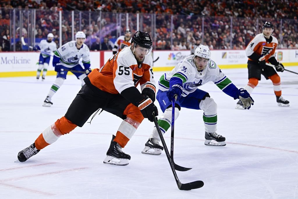 Lankinen stops 26 shots, Canucks blank Flyers 30 Brandon Sun