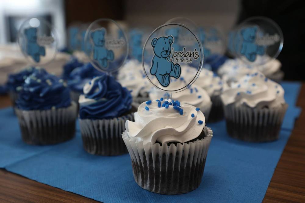 Cupcakes at the grand opening of the Dakota Urban Jordan’s Principle office on Richmond Avenue in Brandon on Friday. (Tim Smith/The Brandon Sun)