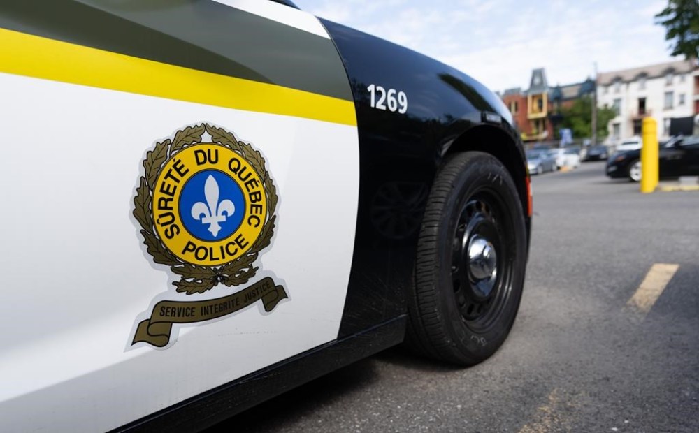 A Surete du Quebec police car is seen at their headquarters in Montreal, Sept. 10, 2024. THE CANADIAN PRESS/Christinne Muschi
