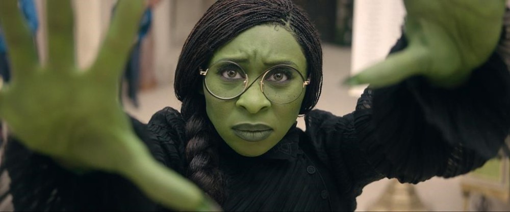 This image released by Universal Pictures shows Cynthia Erivo in a scene from the film