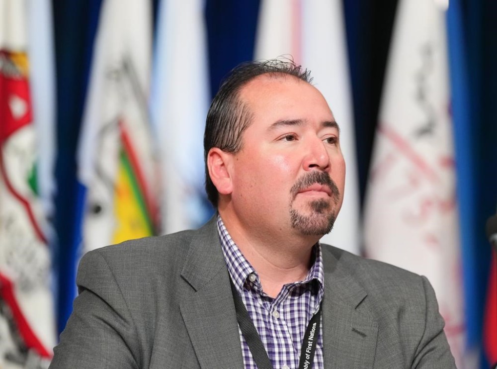 Ontario Regional Chief Abram Benedict attends the Assembly of First Nations annual general assembly in Montreal, Tuesday, July 9, 2024. THE CANADIAN PRESS/Christinne Muschi