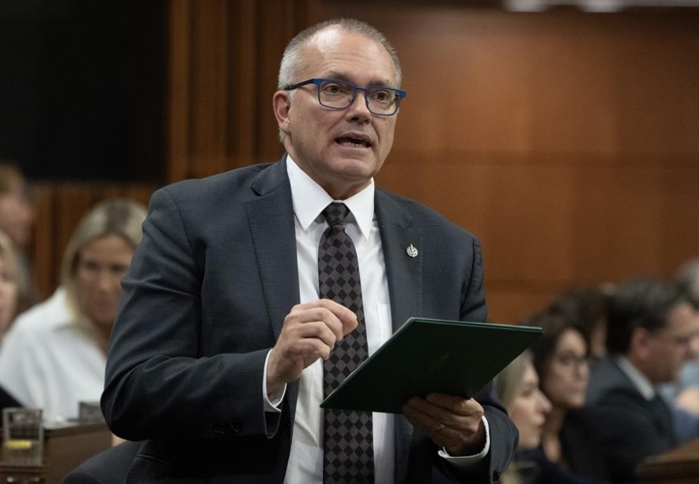 Conservative Party of Canada MP Luc Berthold announced today that he has prostate cancer. Berthold rises during Question Period on Thursday, November 21, 2024 in Ottawa. THE CANADIAN PRESS/Adrian Wyld
