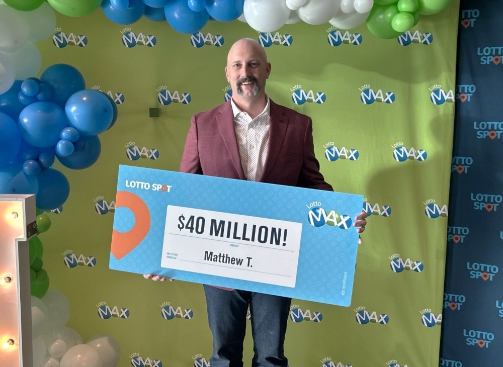 Hamiota’s Mathew Tannas has made lottery history by winning $40 million after using Quick Pick on the Dec. 3 Lotto Max draw, splitting the $80-million jackpot with another lucky winner in Quebec. (Submitted)