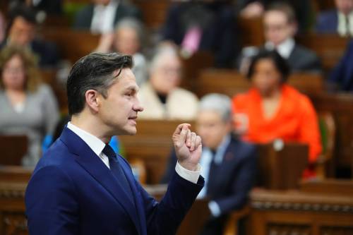Conservative Leader Pierre Poilievre speaks in Parliament. (File)