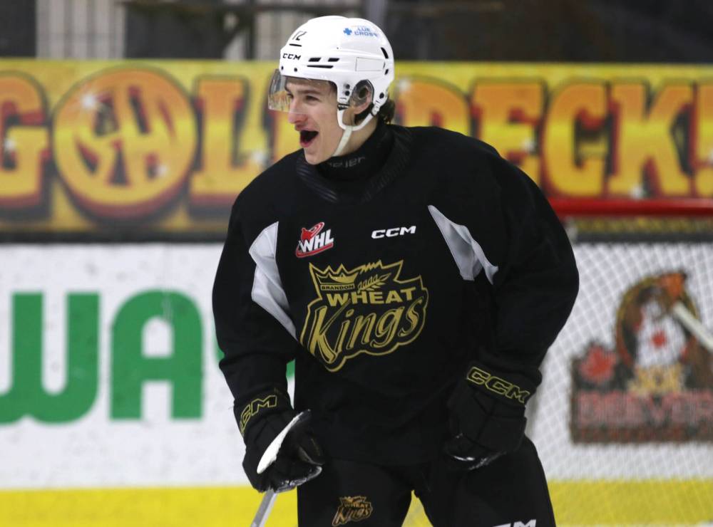 Brandon Wheat Kings defenceman Nigel Boehm of Corman Park, Sask., has a goal and two assists in 22 games in his 16-year-old season. (Perry Bergson/The Brandon Sun)
Dec. 17, 2024