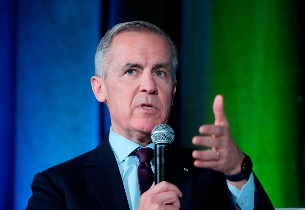 Former Bank of Canada governor Mark Carney signalled through his campaign team that he'll launch a bid to replace Prime Minister Justin Trudeau as Liberal party leader. Carney, who has served as the governor of the Bank of Canada and the Bank of England, speaks at the Sustainable Finance conference on Thursday Nov. 28, 2024. THE CANADIAN PRESS/Adrian Wyld