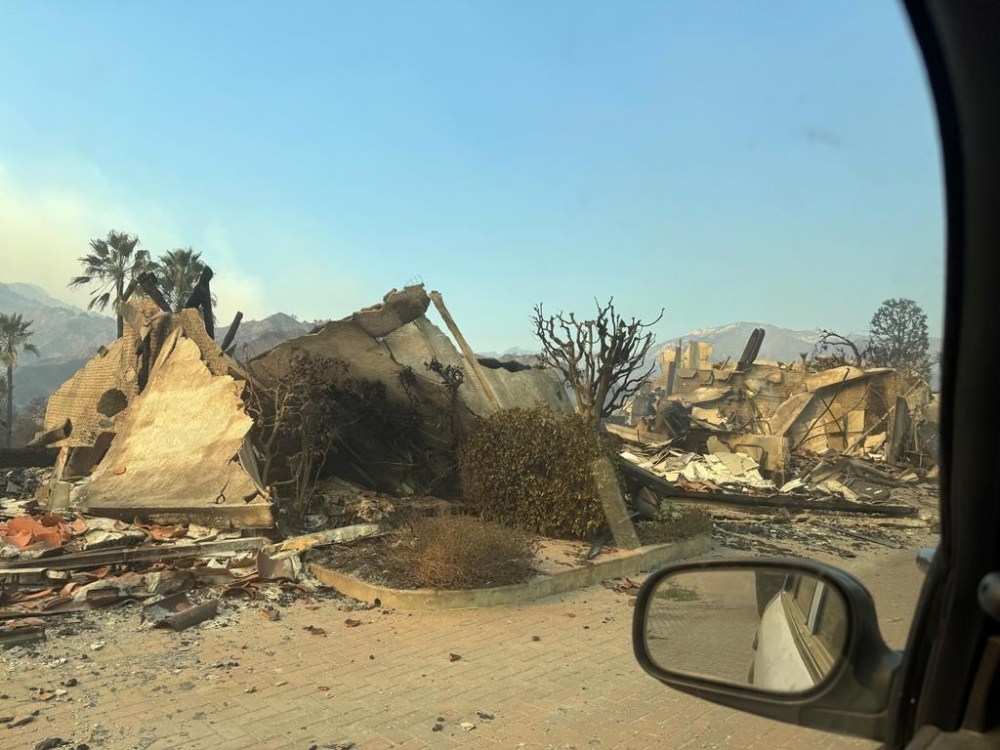 A handout photograph shows what remains of Jens Lindeman's home after the Los Angeles wildfires destroyed the property on Thursday. THE CANADIAN PRESS/HO-Jens Lindemann
*MANDATORY CREDIT*