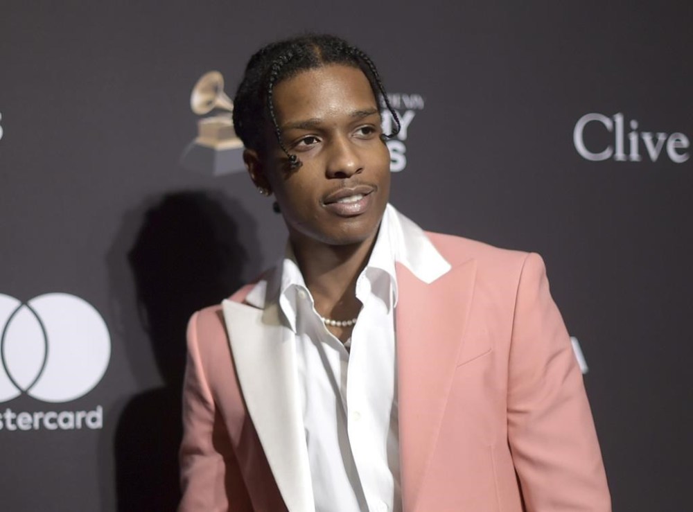 FILE - Rapper A$AP Rocky at Pre-Grammy Gala And Salute To Industry Icons in Beverly Hills, Calif., on Feb. 9, 2019. (Photo by Richard Shotwell/Invision/AP, File)