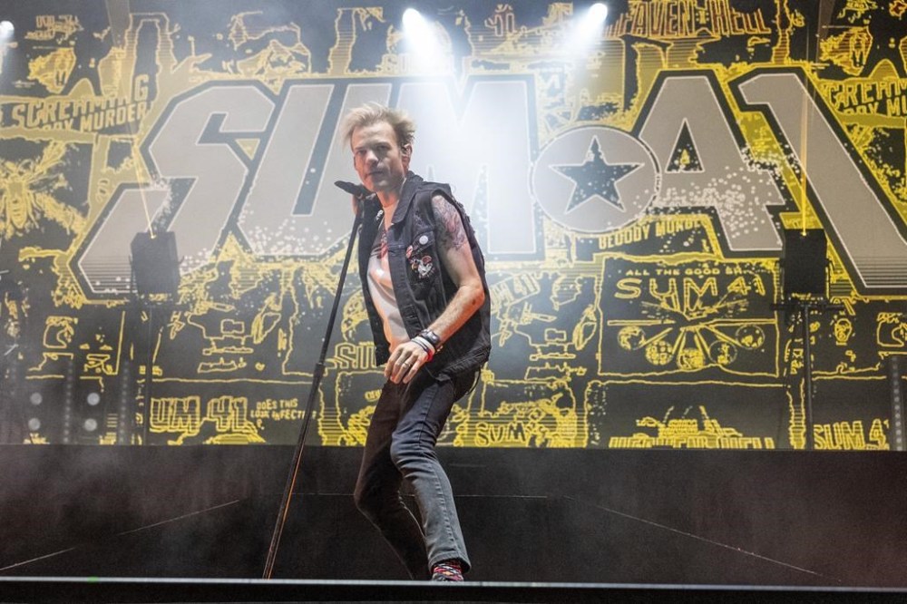 Deryck Whibley of Sum 41 performs during the Louder Than Life music festival in Louisville, Ky., on September 26, 2024. THE CANADIAN PRESS/AP, Invision - Amy Harris