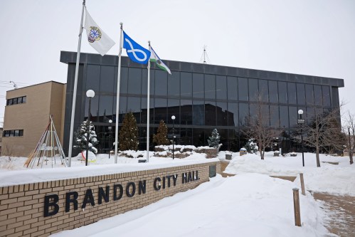 Brandon City Hall on Ninth Street in Brandon. (Tim Smith/The Brandon Sun files)