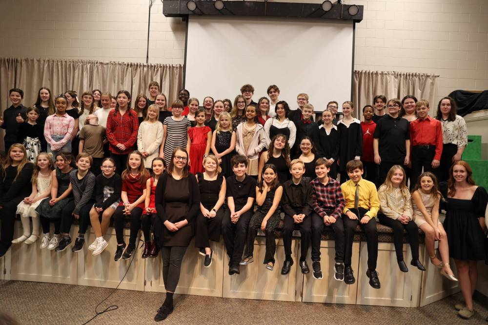 Westman Drama Ministries members smile as they pose for a photograph after the fundraiser event Saturday evening. (Photos by Abiola Odutola/The Brandon Sun)
