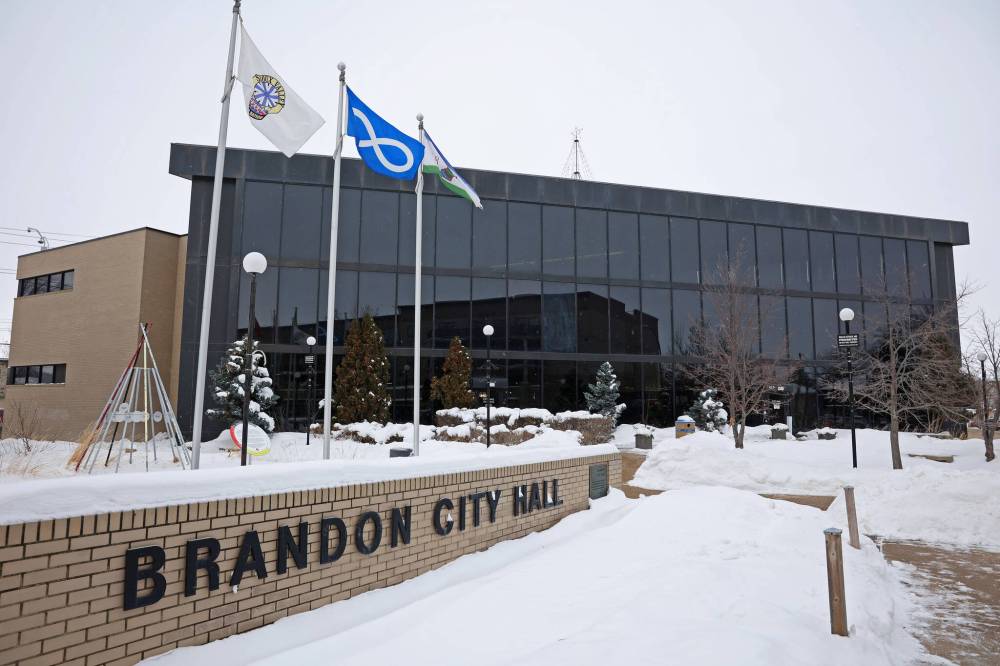 Brandon City Hall on Ninth Street. (Tim Smith/The Brandon Sun)