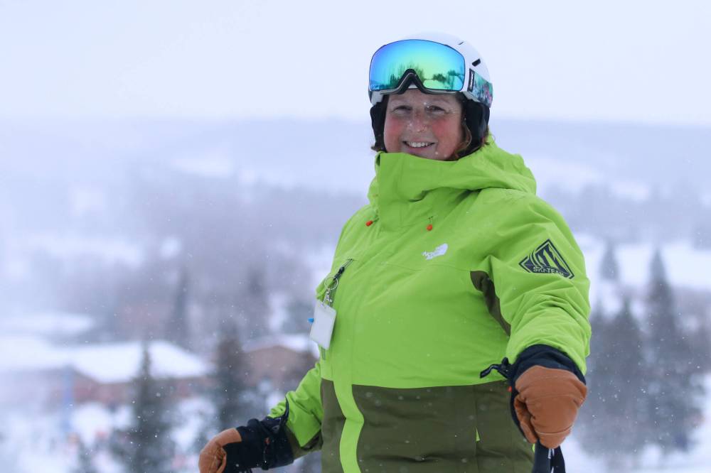 Catherine Jordan is the Snow School Director at Holiday Mountain, the same hill her dad taught her to ski on at the age of two. (Matt Packwood/The Brandon Sun)