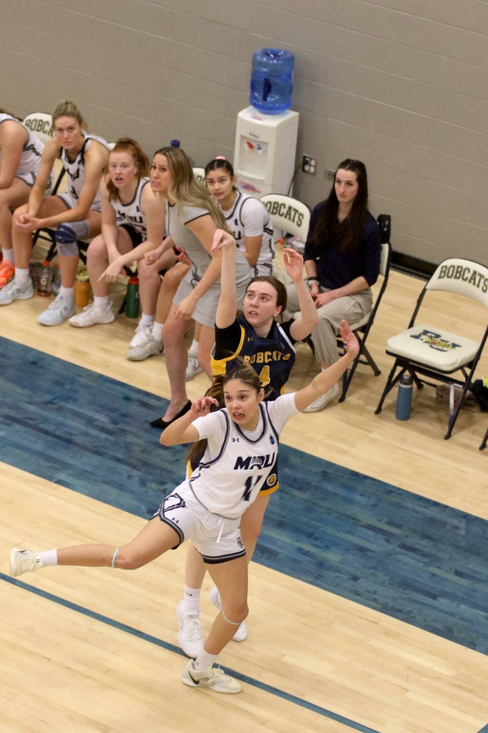 Abbey Shand scored a game-high 24 points in Brandon University's loss to Mount Royal in Canada West women's basketball action at the Healthy Living Centre on Saturday. (Thomas Friesen/The Brandon Sun)