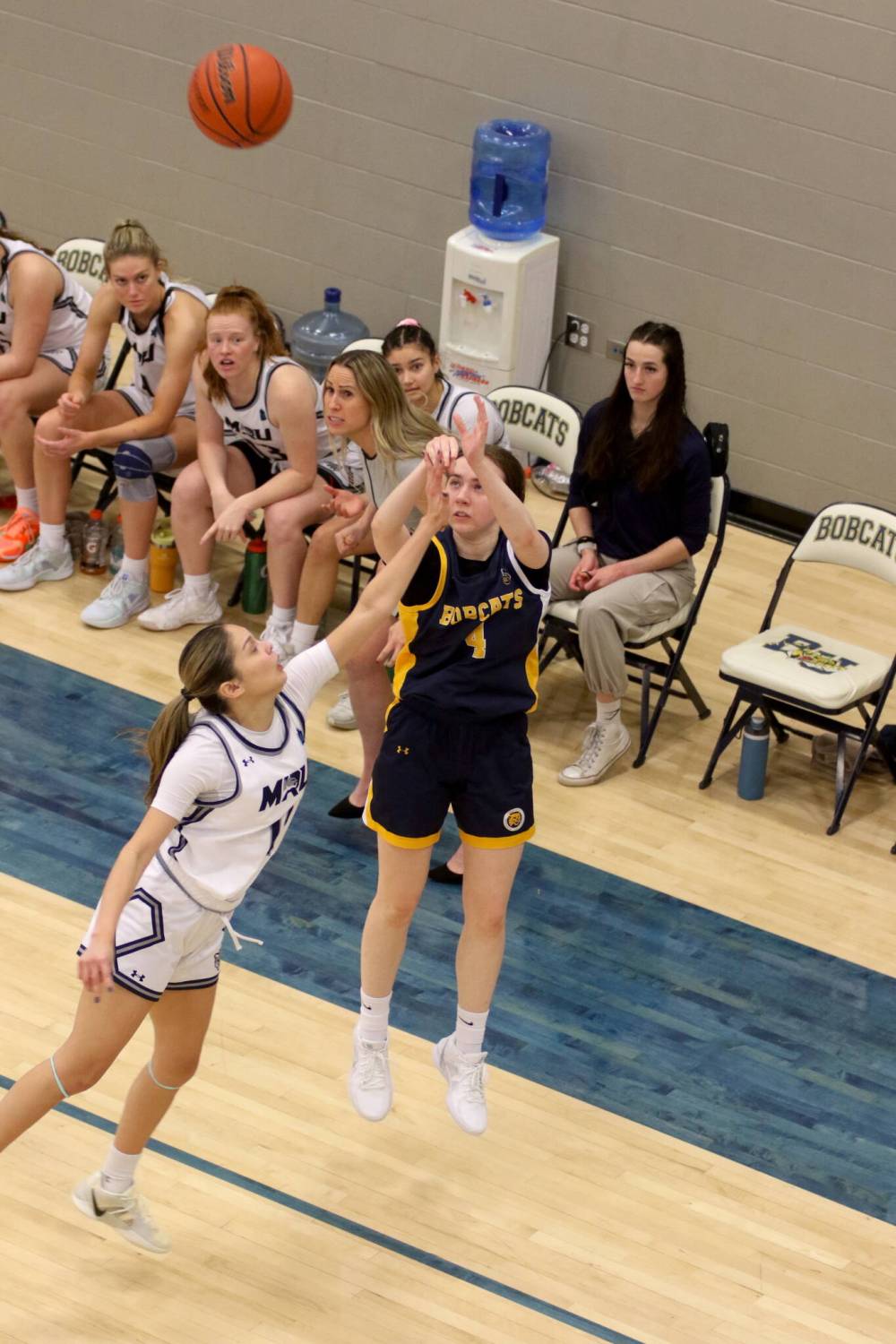 Abbey Shand scored a game-high 24 points in Brandon University's loss to Mount Royal in Canada West women's basketball action at the Healthy Living Centre on Saturday. (Thomas Friesen/The Brandon Sun)