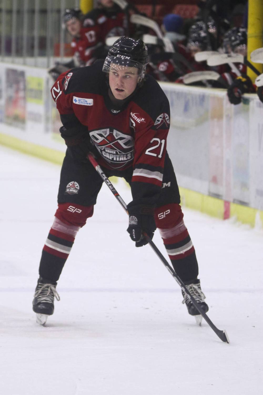 Virden Oil Capitals captain Ethan Guthrie is shown on Jan. 21. (Matt Packwood/The Brandon Sun)