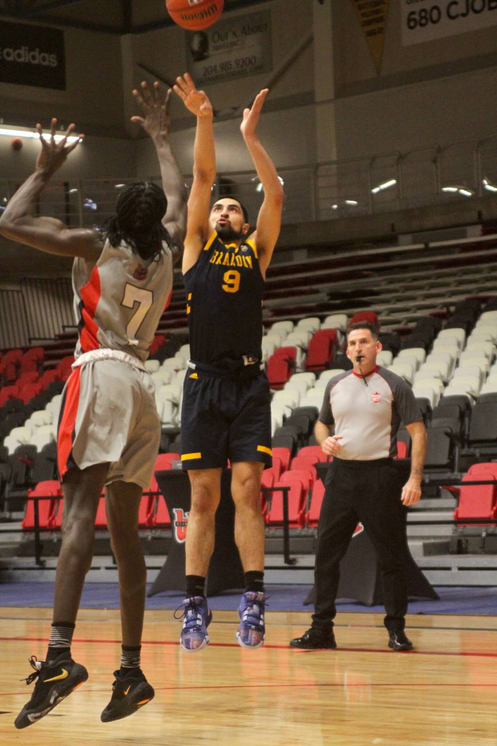 Sultan Bhatti emerged as one of the best shooters in the country two years ago, making more than 42 per cent of his three-pointers over two seasons. (Thomas Friesen/The Brandon Sun)