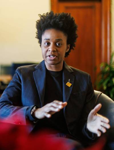 Health Minister Uzoma Asagwara is seen in a past interview. Asagwara has announced that Dauphin and Swan River will be among the communities to receive advanced-care paramedics. (File)