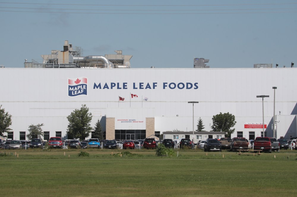 Maple Leaf Foods plant in Brandon. (File)