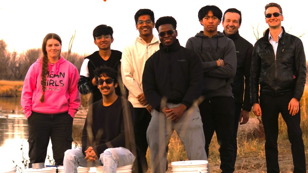 The Crocus Plains Regional Secondary School Beamline Project students and staff. (Submitted)