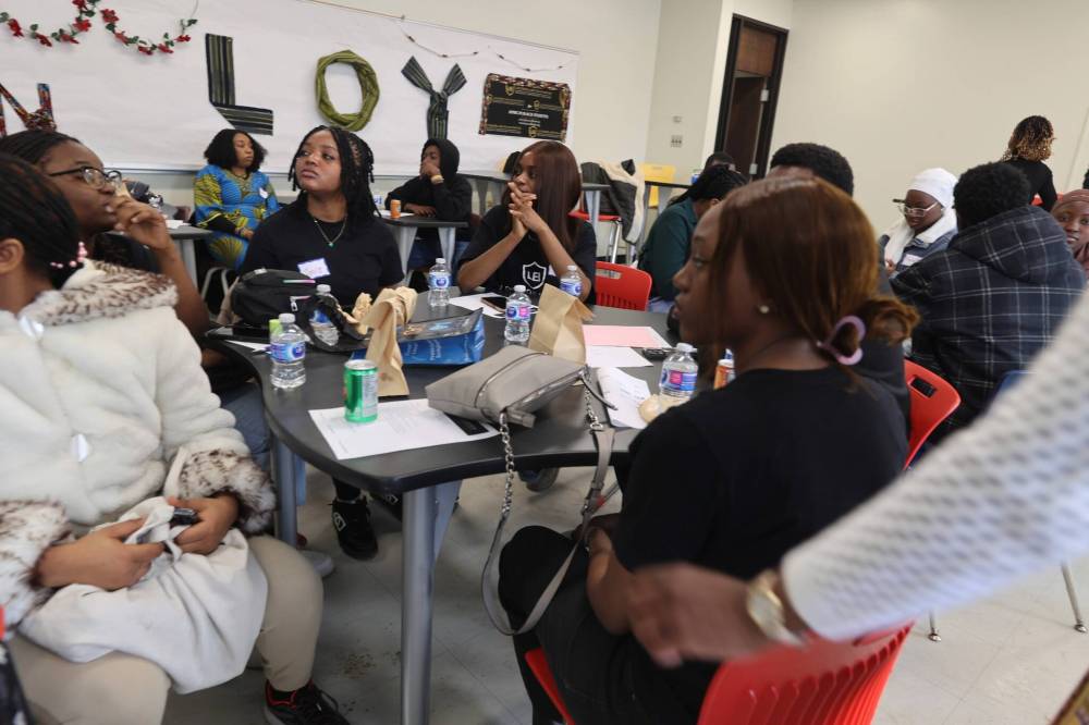 African students are shown during the celebration of Black History Month at Brandon University Saturday afternoon. (Photos by Abiola Odutola/The Brandon Sun)