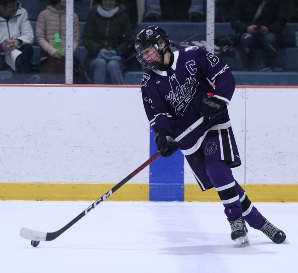 Vincent Massey's Josh Romanik led all scorers in the Westman High School Hockey League this season. (Matt Packwood/The Brandon Sun)
Feb. 23, 2025