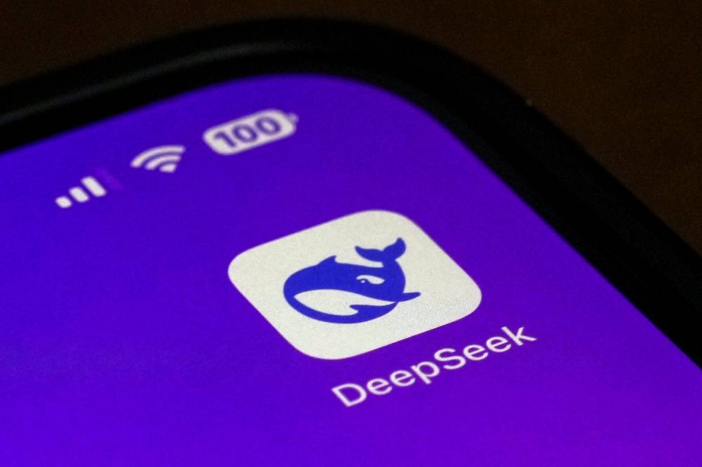 The Icon for the smartphone app DeepSeek is seen on a smartphone screen in Beijing on Jan. 28, 2025. Among China’s economic advantages are technology and innovation, as demonstrated by DeepSeek. (The Associated Press)