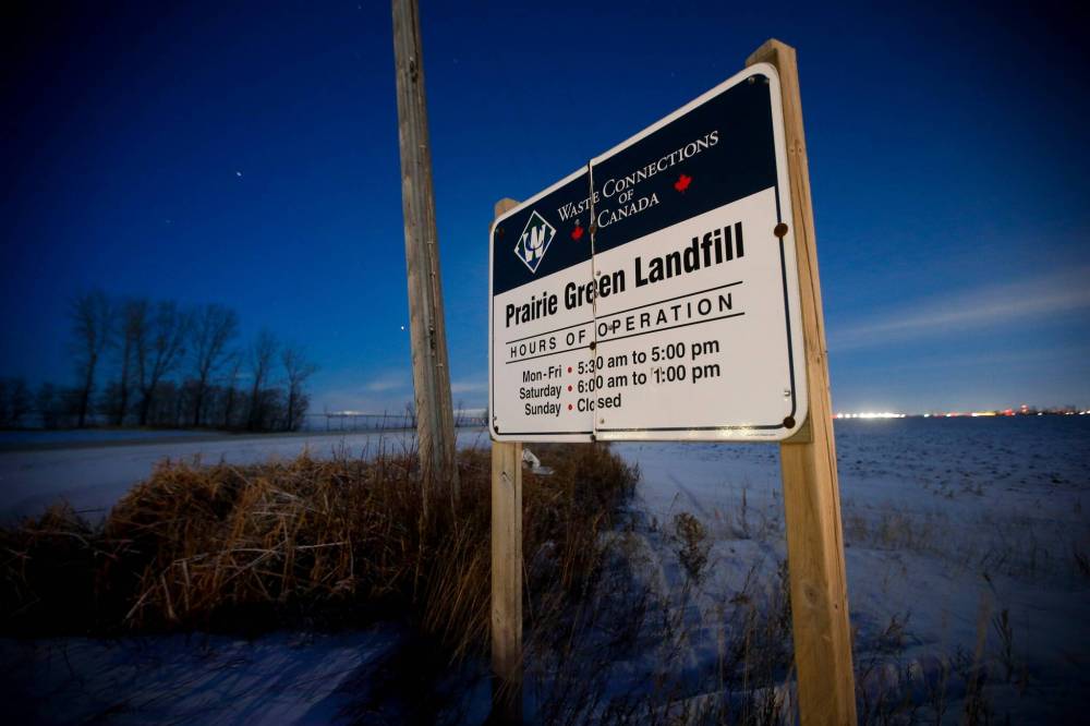 Crews began preparing the site at Prairie Green Landfill last fall to be searched for the remains of Morgan Harris and Marcedes Myran. (Winnipeg Free Press files)