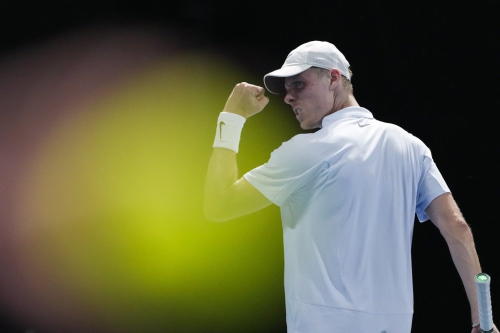Denis Shapovalov of Canada reacts during his first round match against Roberto Bautista Agut of Spain at the Australian Open tennis championship in Melbourne, Australia, Tuesday, Jan. 14, 2025. Canada's Denis Shapovalov defeated American Alex Michelsen 6-4, 6-3 on Wednesday to advance to the quarterfinals of the Mexican Open tennis tournament. THE CANADIAN PRESS/AP, Manish Swarup