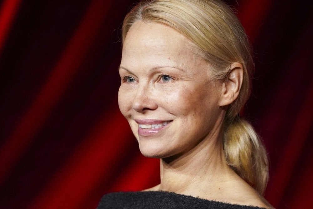 Pamela Anderson arrives at the fourth annual Academy Museum Gala on Saturday, Oct. 19, 2024, at the Academy Museum of Motion Pictures in Los Angeles. (Photo by Jordan Strauss/Invision/AP)