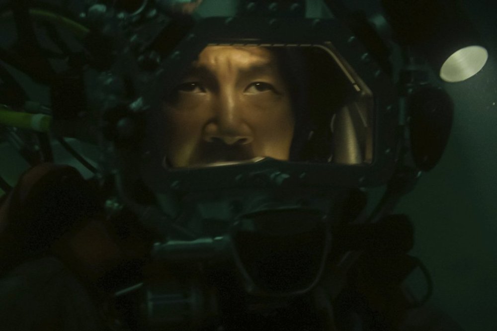 This image released by Focus Features shows Simu Liu in a scene from