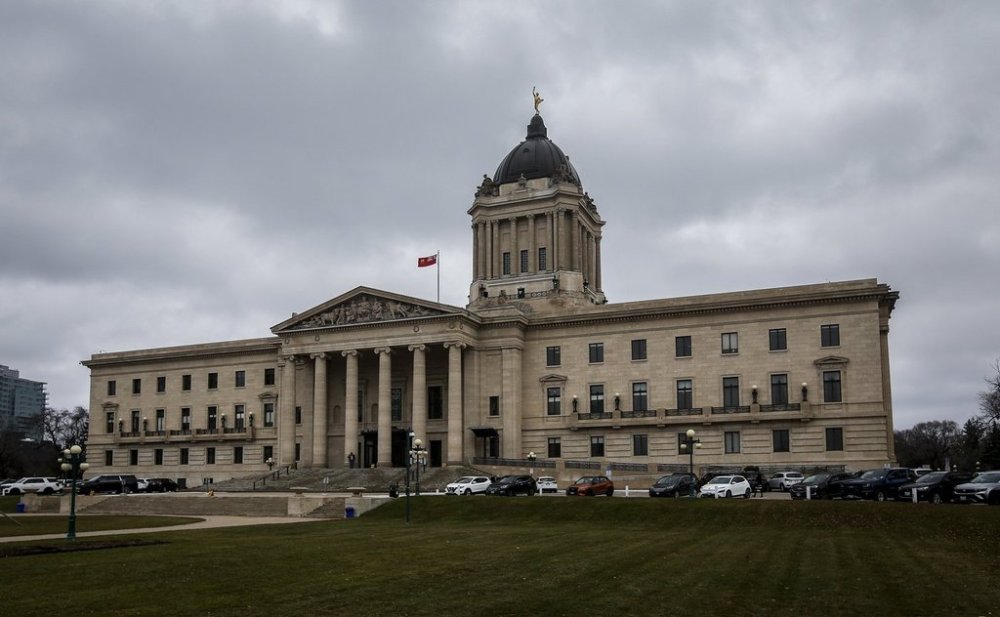 The exterior of the Manitoba Legislature is seen in Winnipeg, Wednesday, Nov. 6, 2024. Many workers in Manitoba are set to see a slight increase in their wages this fall. THE CANADIAN PRESS/John Woods