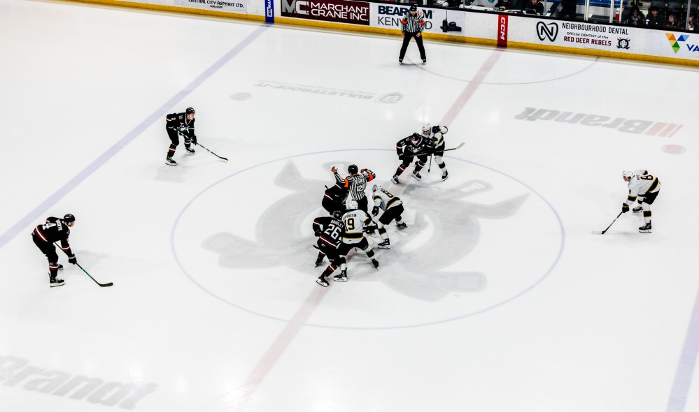 The Red Deer Rebels and Brandon Wheat Kings face off in Western Hockey League action at Peavey Mart Centrium on Tuesday evening. The Rebels won 4-2. (Taylor Lachance/Red Deer Rebels)
March 4, 2025
