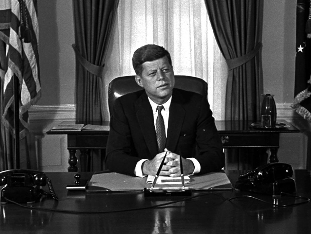 Former U.S. president John F. Kennedy. The Trade Expansion Act of 1962 was a signature piece of legislation during Kennedy's presidency — but it was meant to drastically cut U.S. tariffs, not impose more.